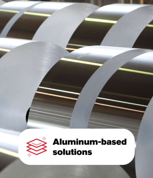 slitted reel of flexible packaging aluminum reels