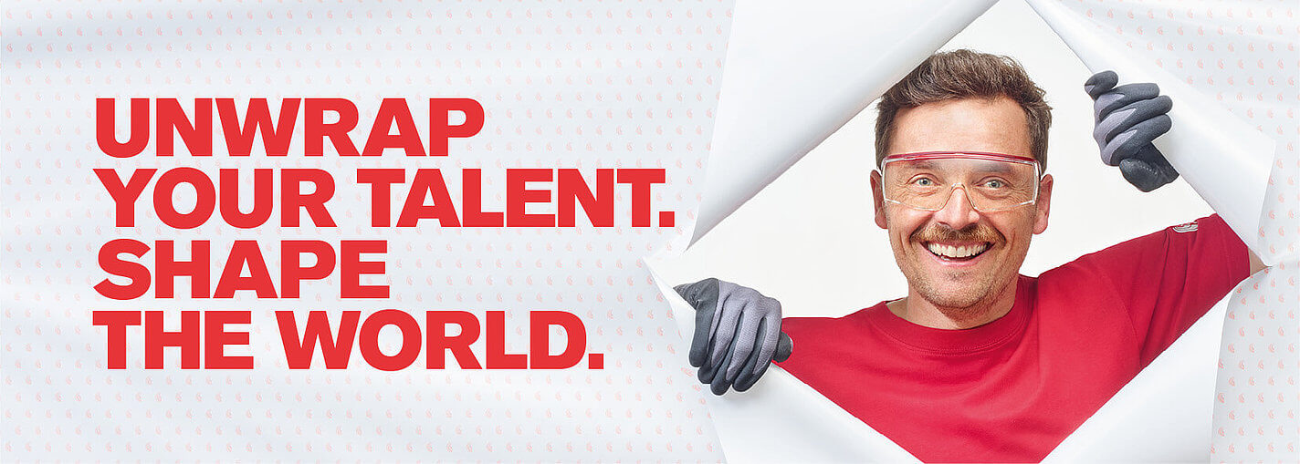 Unwrap your talent. Shape the word. Plastic - Markus
