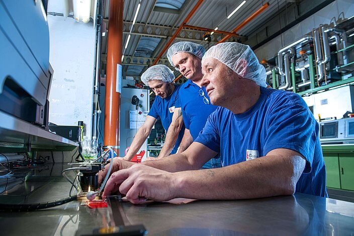 Blue coat working men 