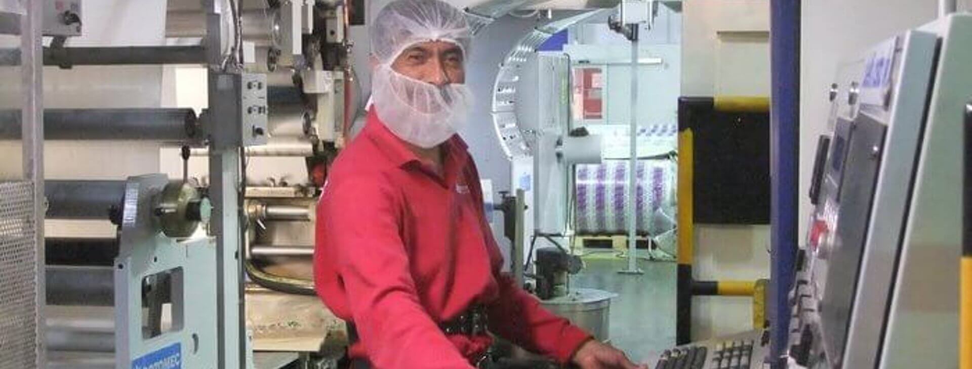 35 Years of Aluprint in Mexico man working at machine