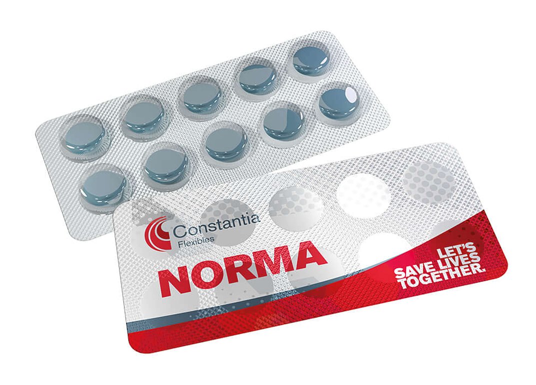 NORMA is a high-performance lidding foil for pharmaceutical blister packaging.