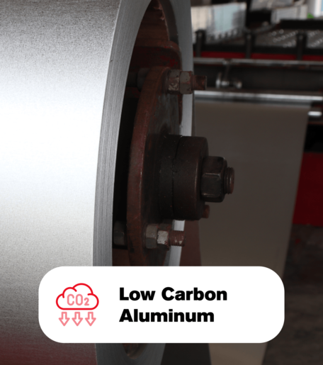 reel of low carbon aluminum flexible packaging