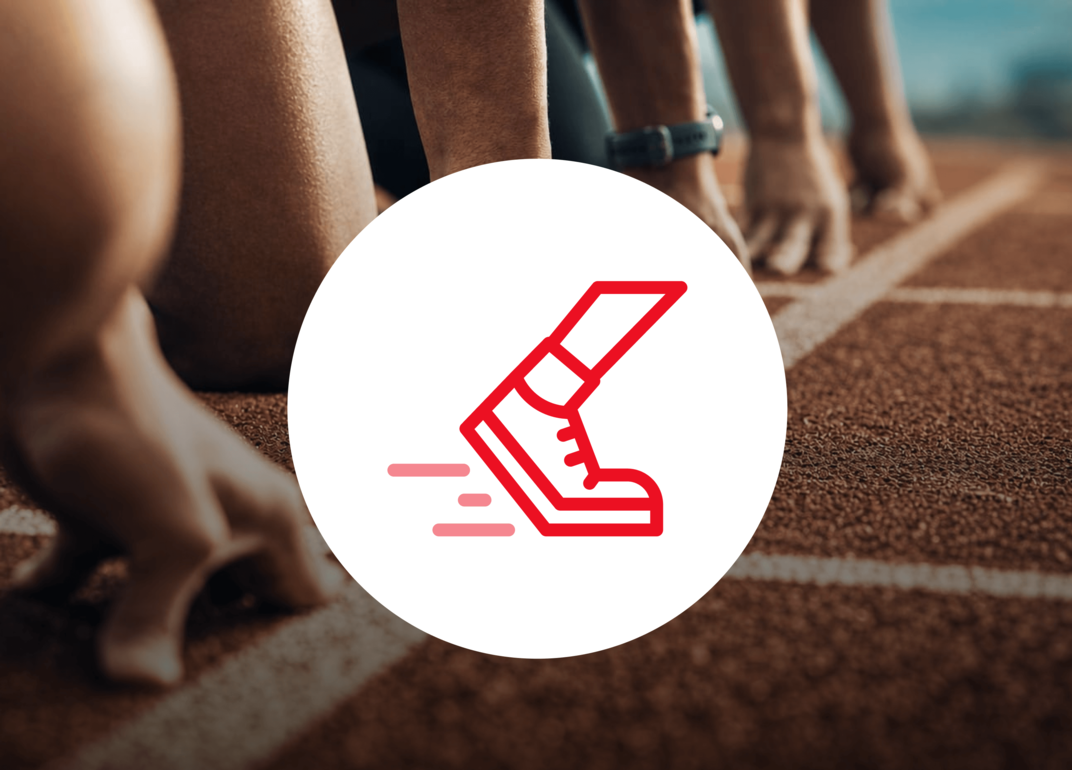 Starting line symbolizing the first steps towards PPWR-ready packaging
