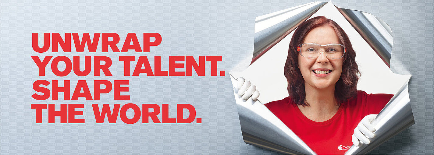 Unwrap your talent. Shape the word. Aluminum - Melanie